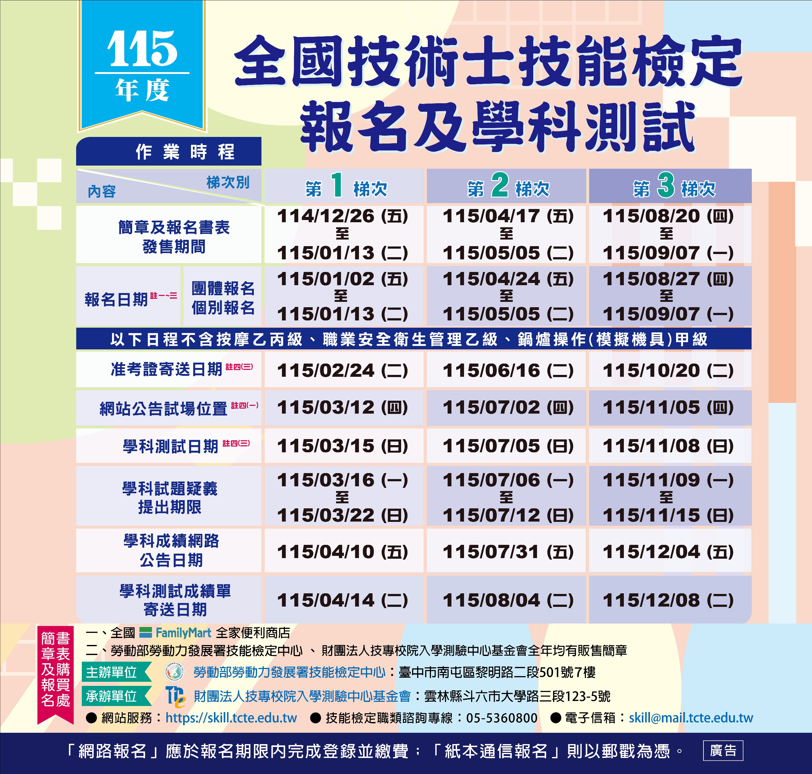 時程表